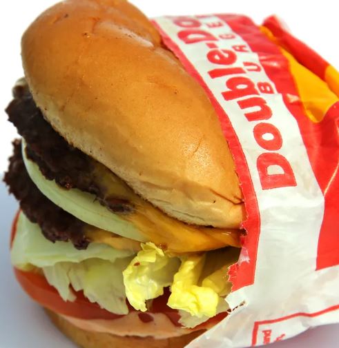 In N Out Lowest Fat Hamburger